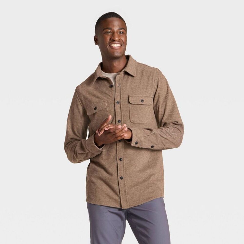 Men's Comfort Soft Shirt - Goodfellow & Co Brown XL